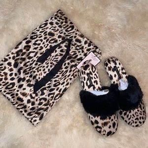 Victoria Secret Cheetah/Leopard print Slippers